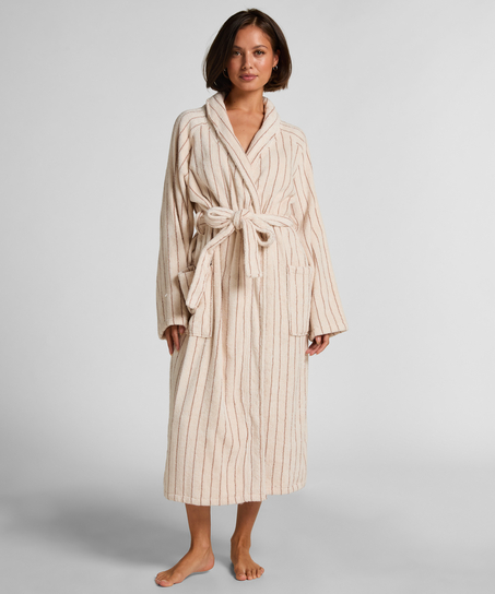 Toweling Robe, Beige