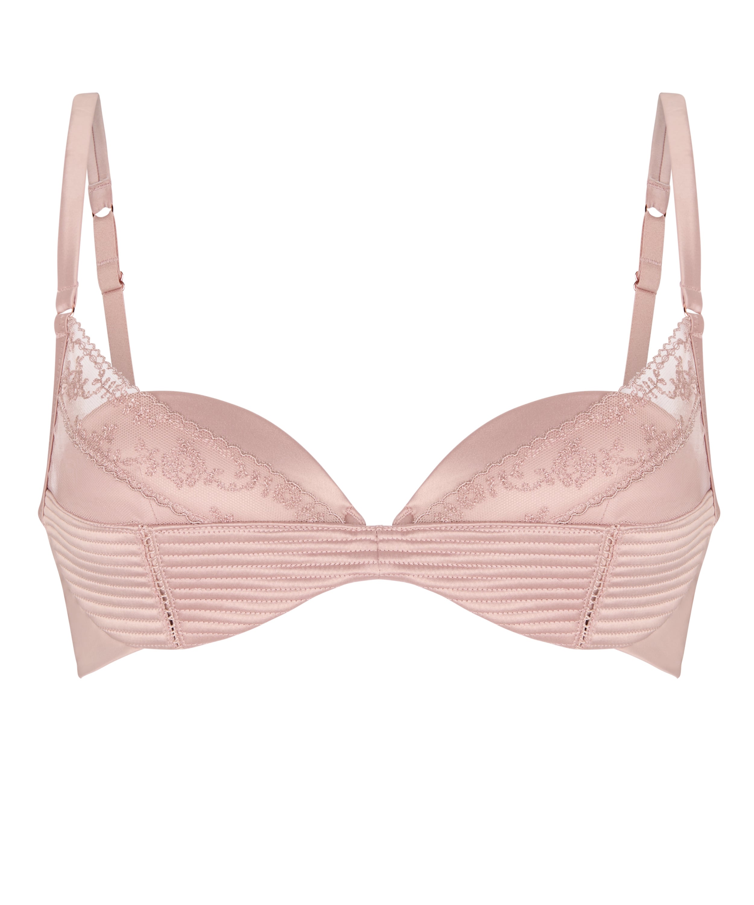 Padded Underwired Bra Brigitte, Pink, main