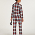 Twill Check Pyjama Set, White