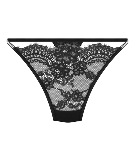 Odette Highleg Thong, Black