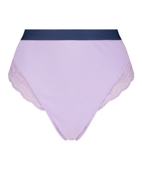 Glo Up High Leg Thong, Blue