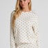 Pyjama Top Loose Pointelle, White