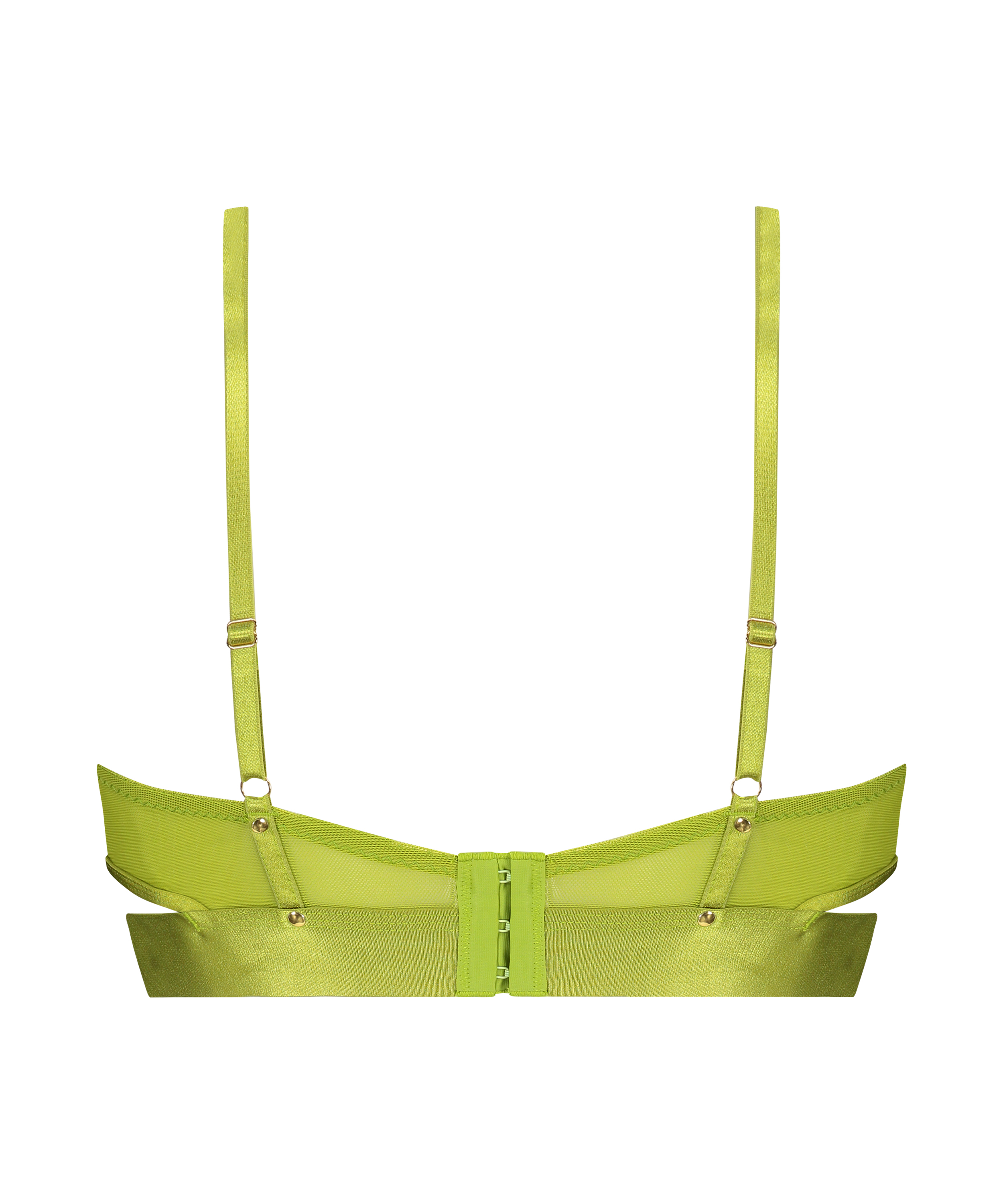 Sable Non-Padded Longline Underwired Bra, Green, main