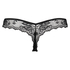Lace Back Invisible Thong, Black