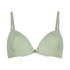 Plunge Padded Underwired Bra, Green