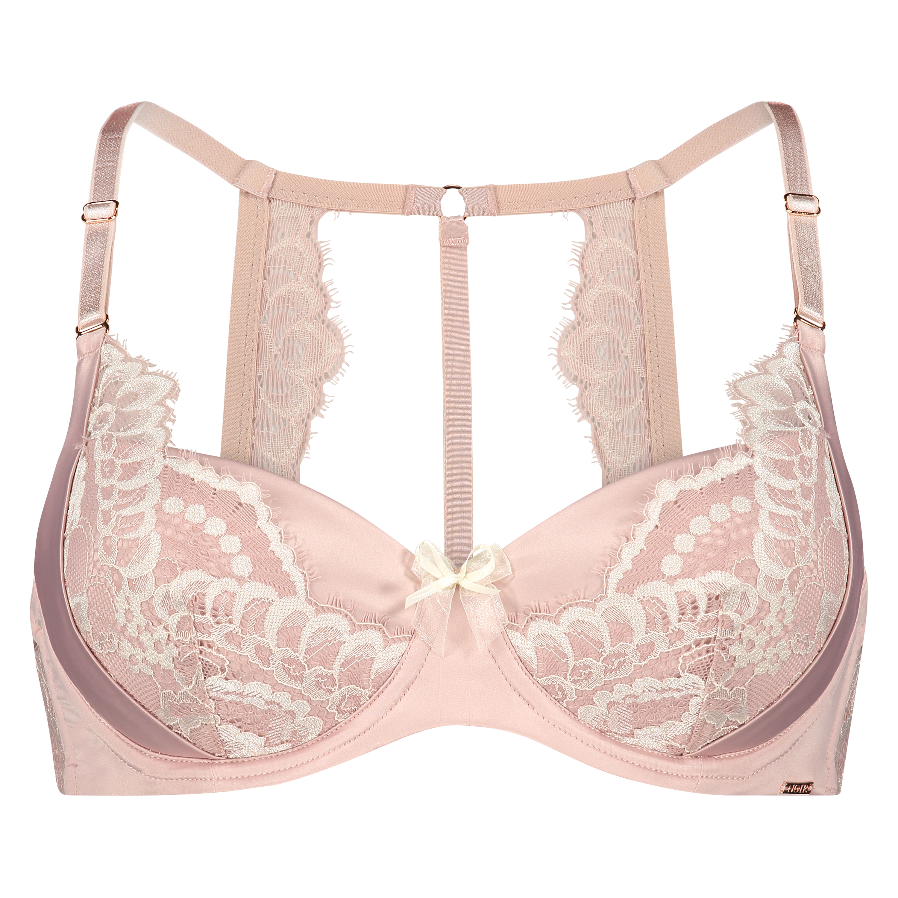 Allegra Padded Underwired Bra, Pink, main
