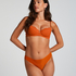 Invisible Stripe Mesh Thong, Orange