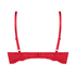 Rose Padded Underwired Bra, Red