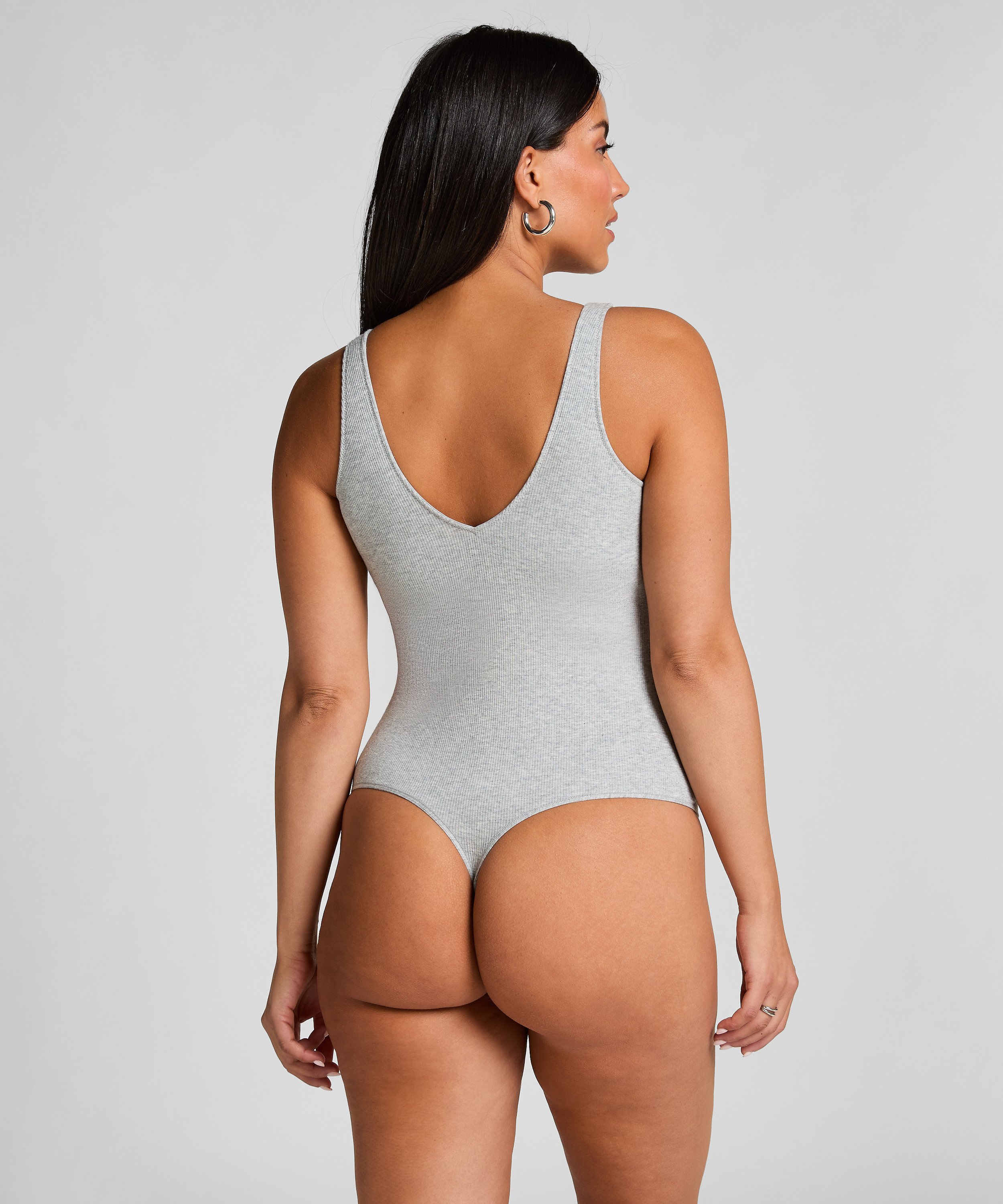 Cotton Rib Body, Gray, main