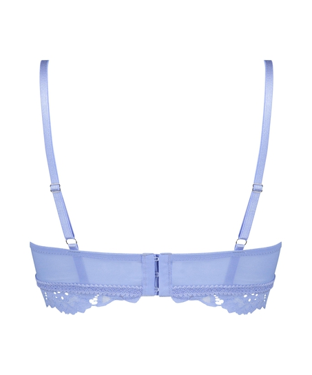 Shiloh Padded Longline Non-Underwired Bra, Blue