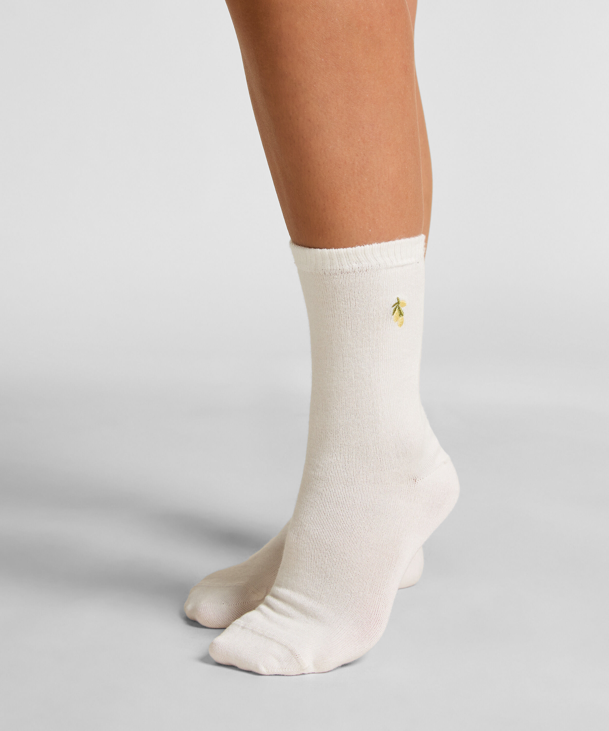 Modal Crew Socks, White