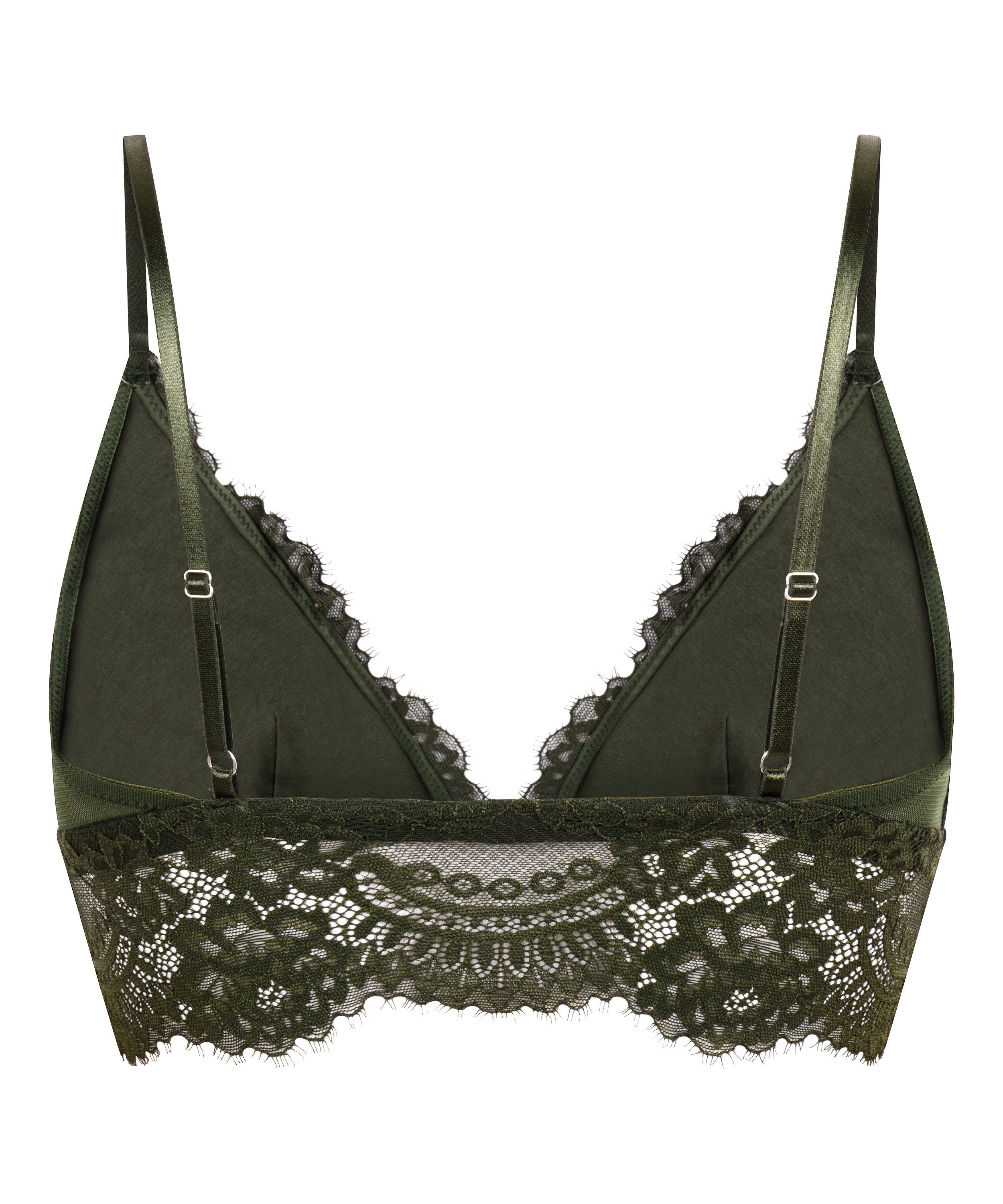 Amara Triangle Bralette, Green, main