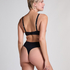 High Waisted Thong Smooth, Black