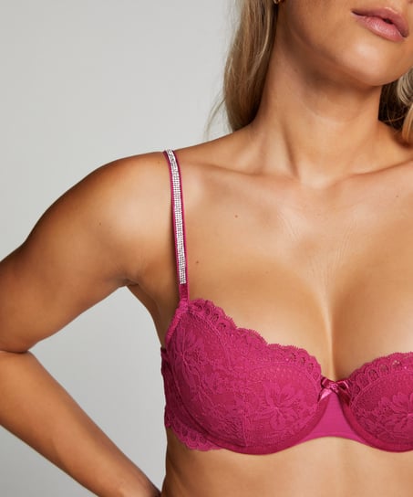 Lindsey Padded Underwired Bra, Pink