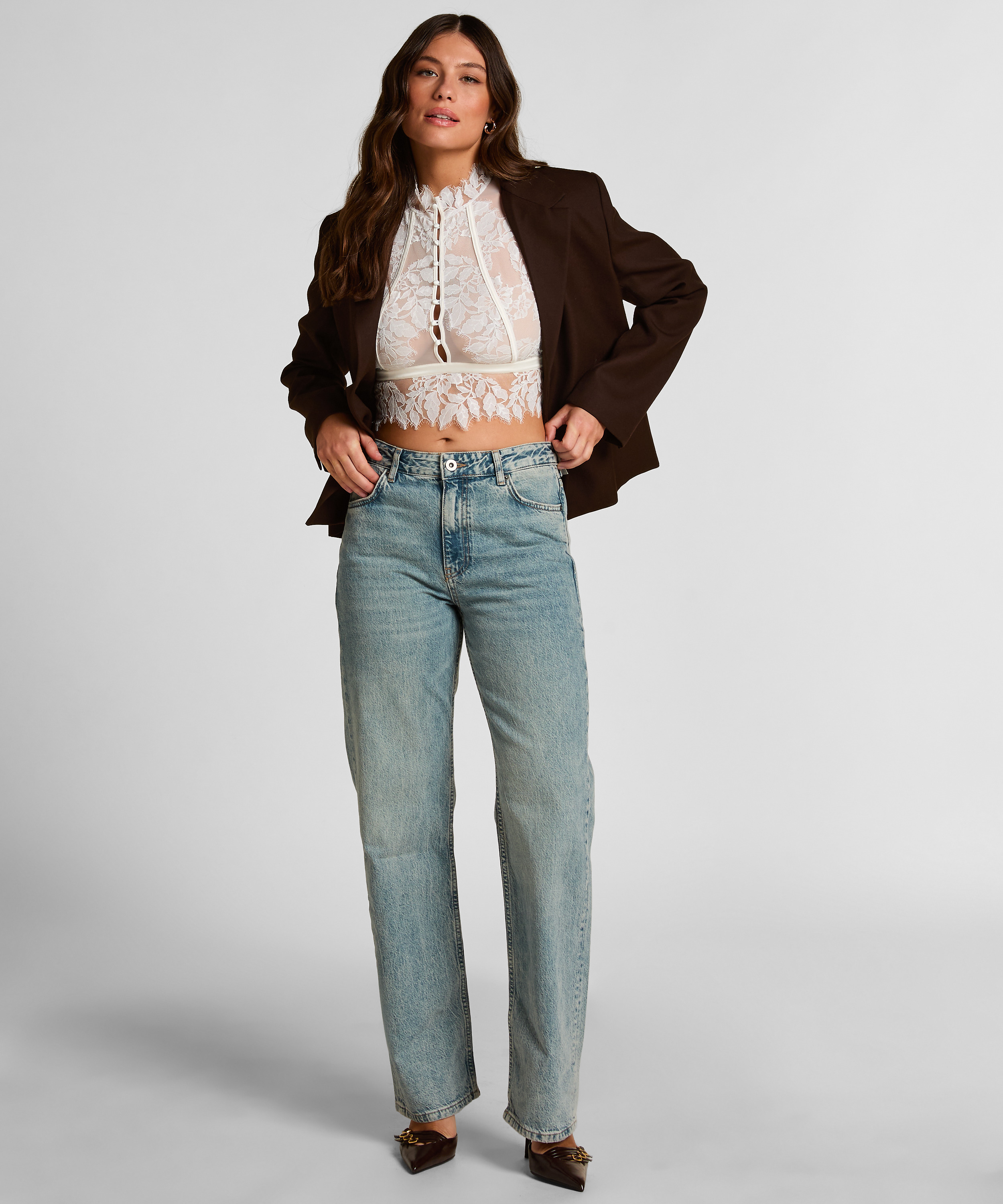 Amelia Bralette, White, main