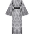 Long Allover Lace Kimono, Black