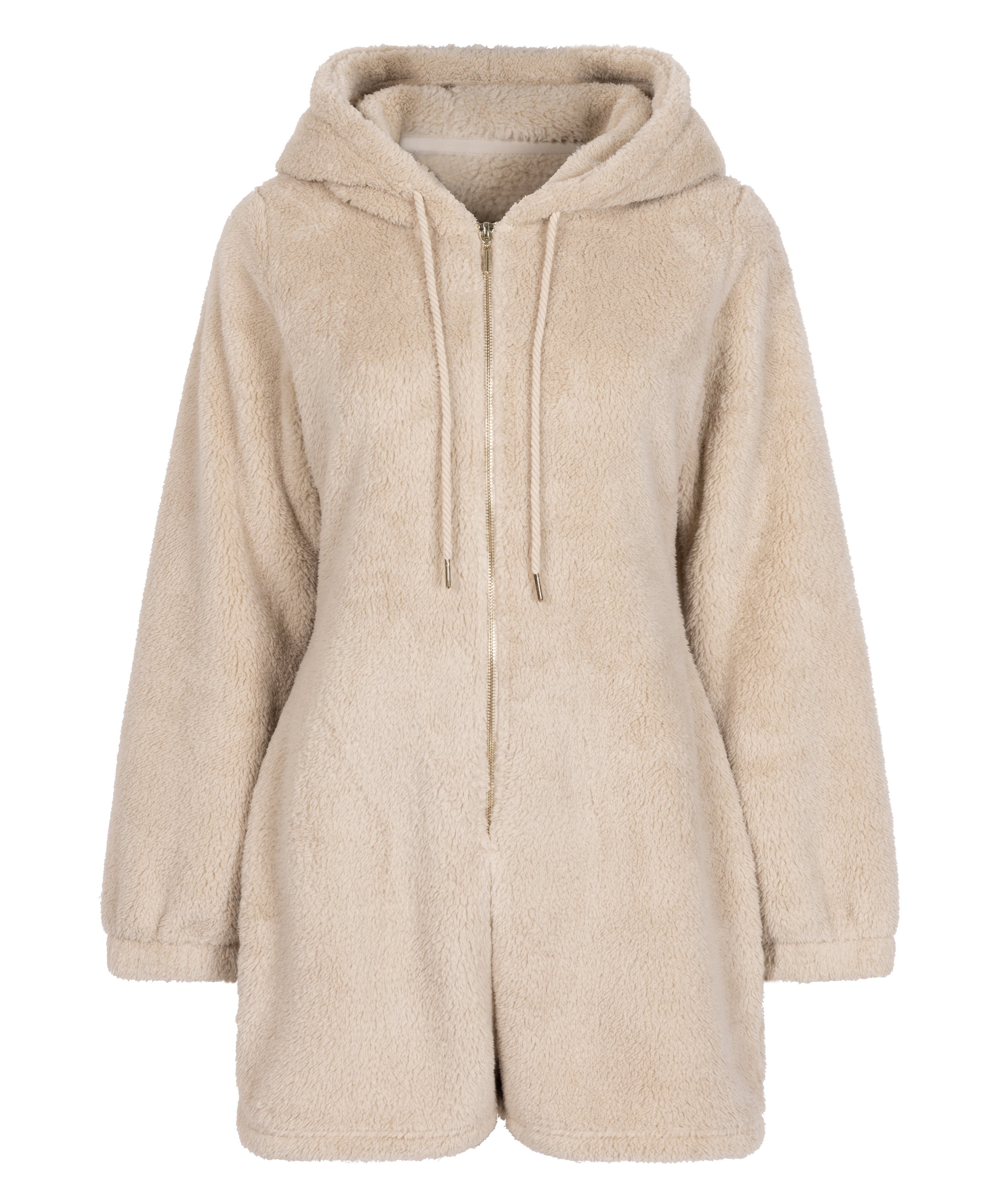Fleece Onesie, Beige, main