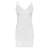 Satin Lily slip dress, White