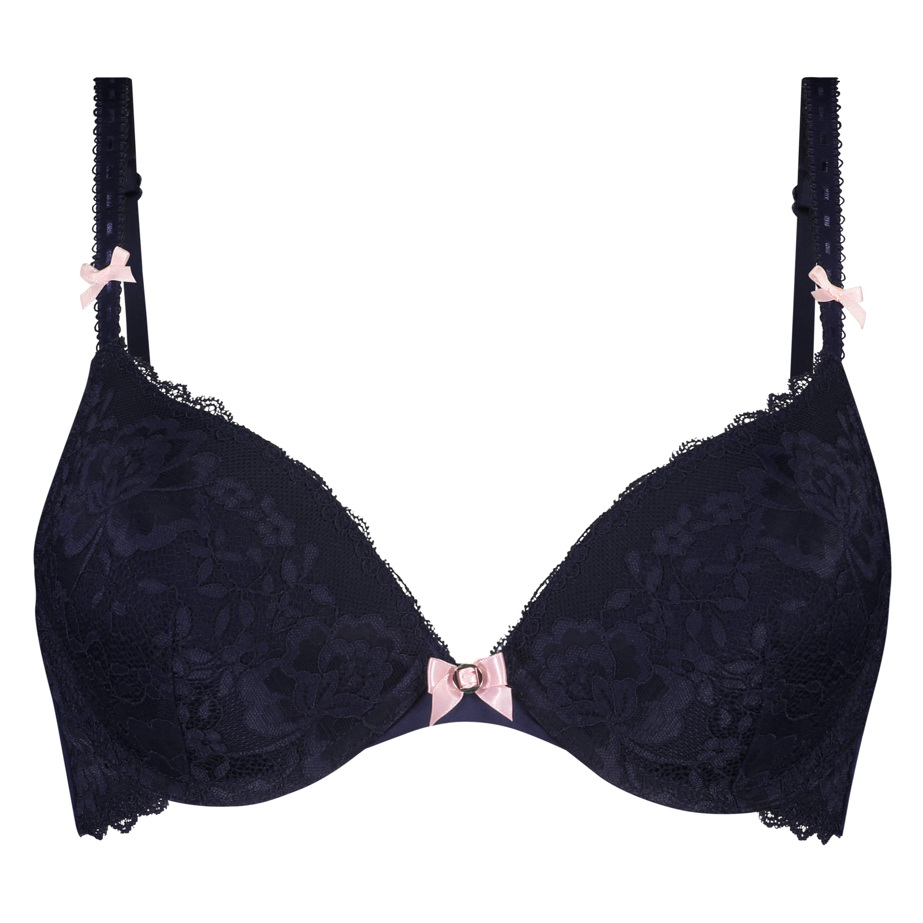 Maya Padded Underwired Push-Up Bra, Blue, main