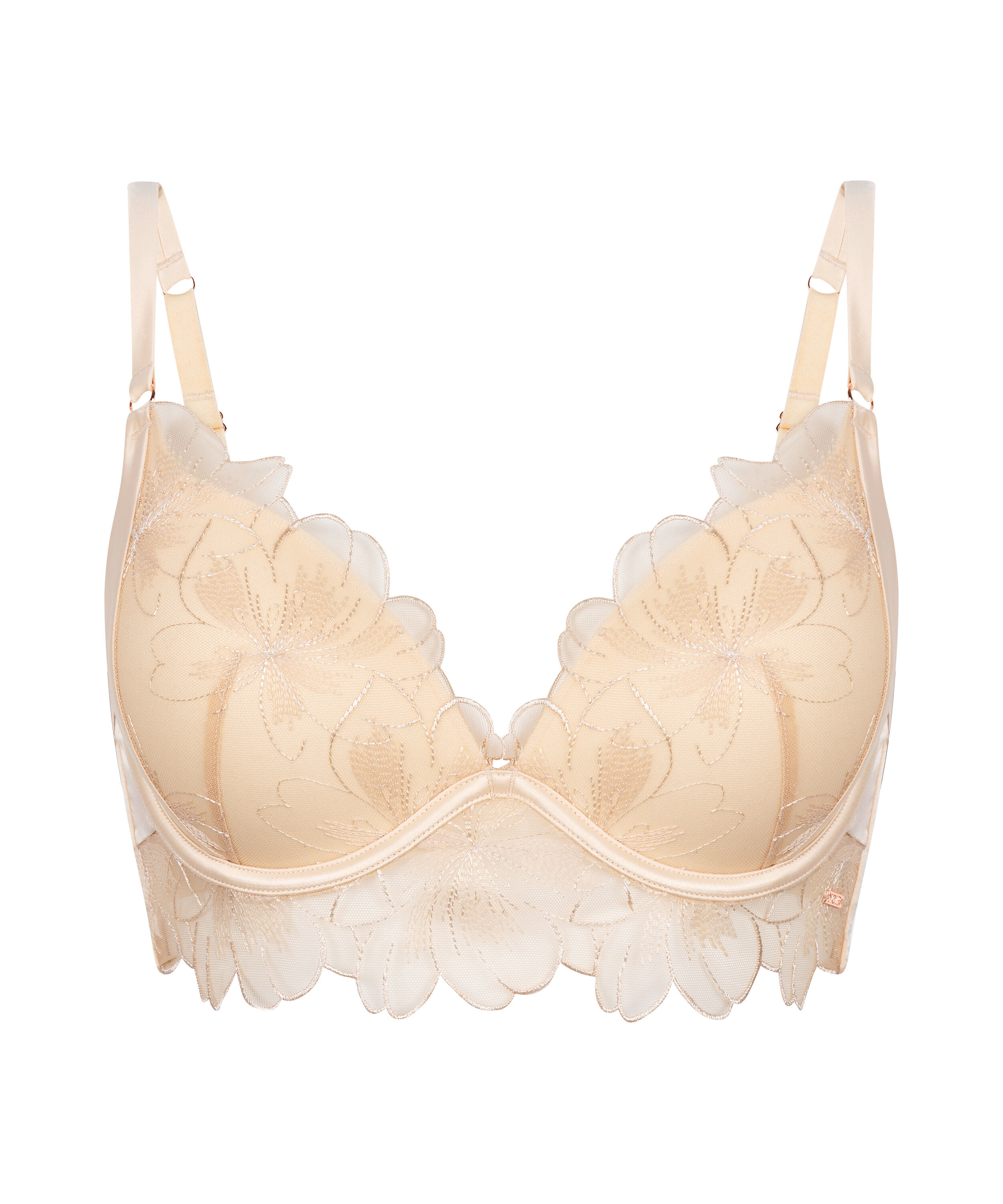 Emilia Padded Underwired Push-Up Bra, Yellow
