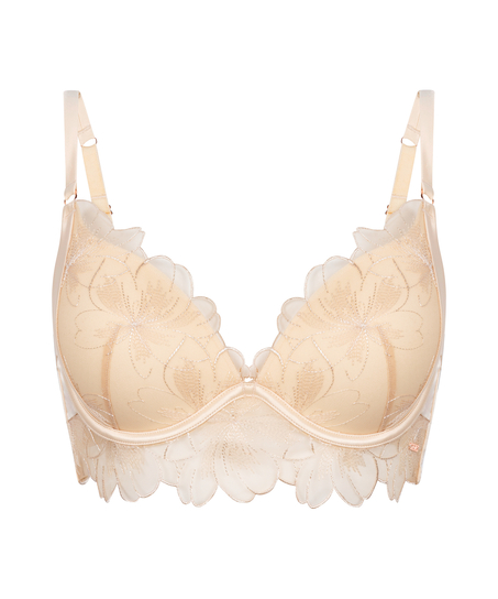 Emilia Padded Underwired Push-Up Bra, Yellow