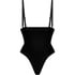 Seamless Enhancing High Waisted Thong, Black