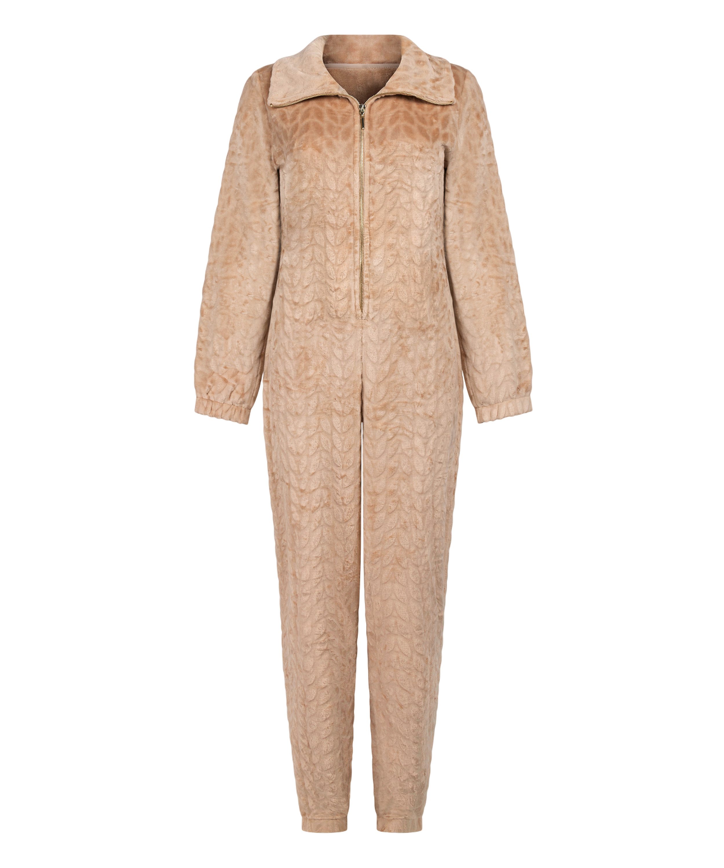 Onesie Cable Zip Up, Beige, main