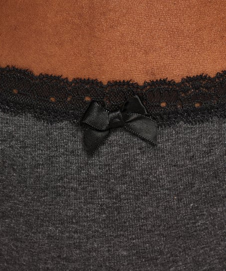Cotton thong, Gray