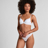 Plunge Padded Underwired Bra, White