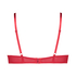 Leyla padded underwired maximizer bra, Red