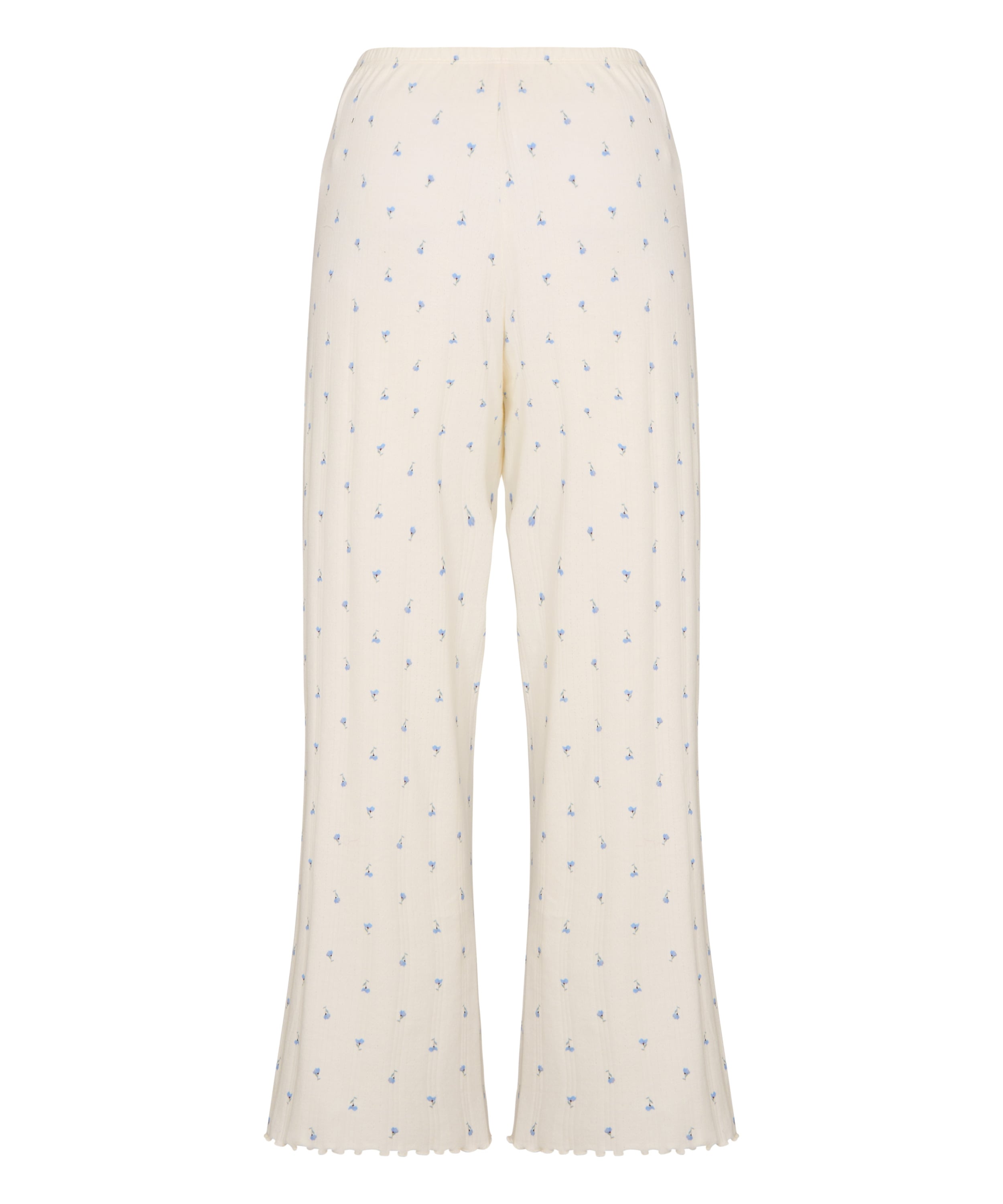 Pants Loose Pointelle, White, main