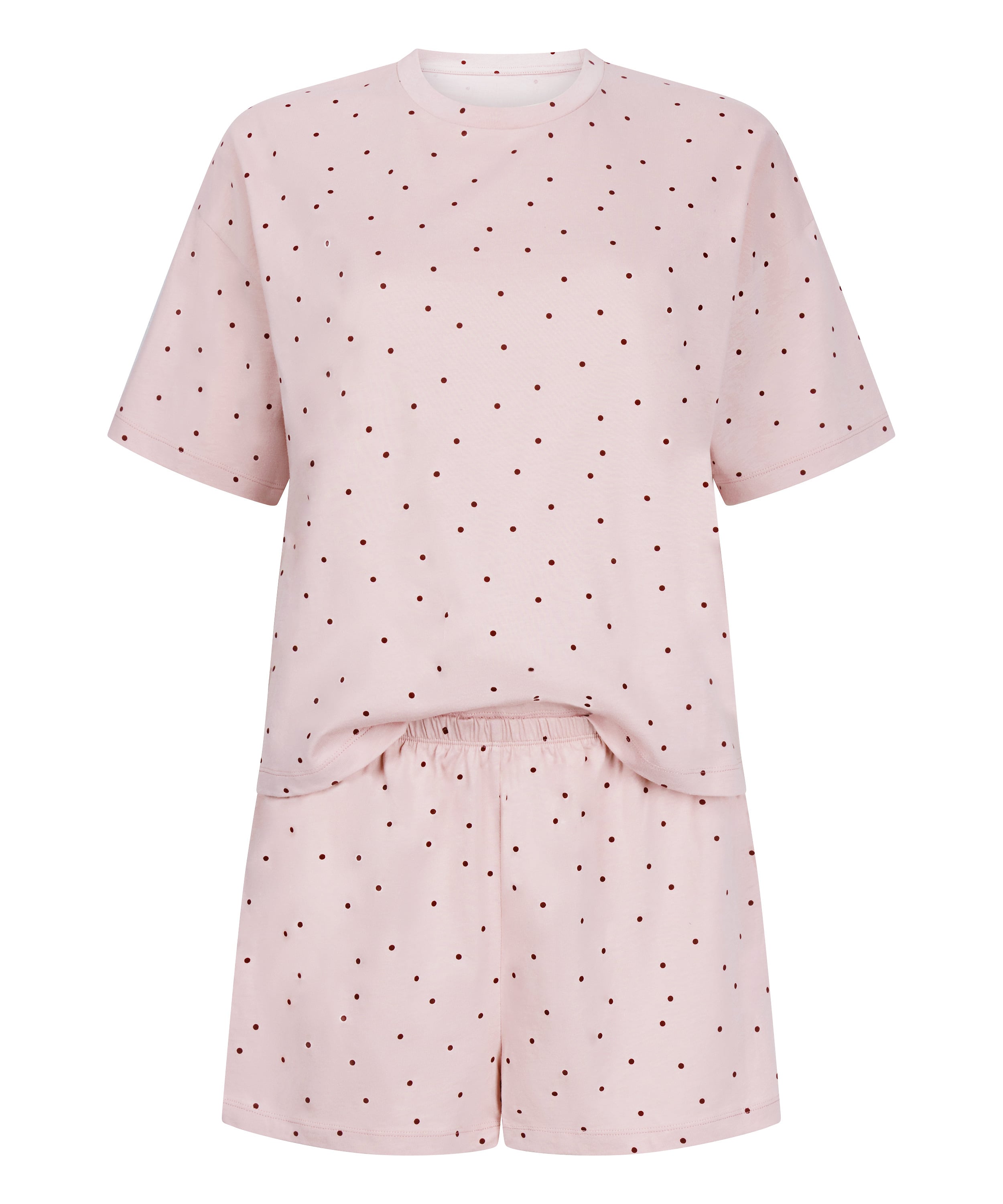 Pyjama Set Cotton Jersey Short, Purple, main