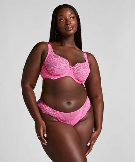 Daisy Non-Padded Underwired Bra, Pink