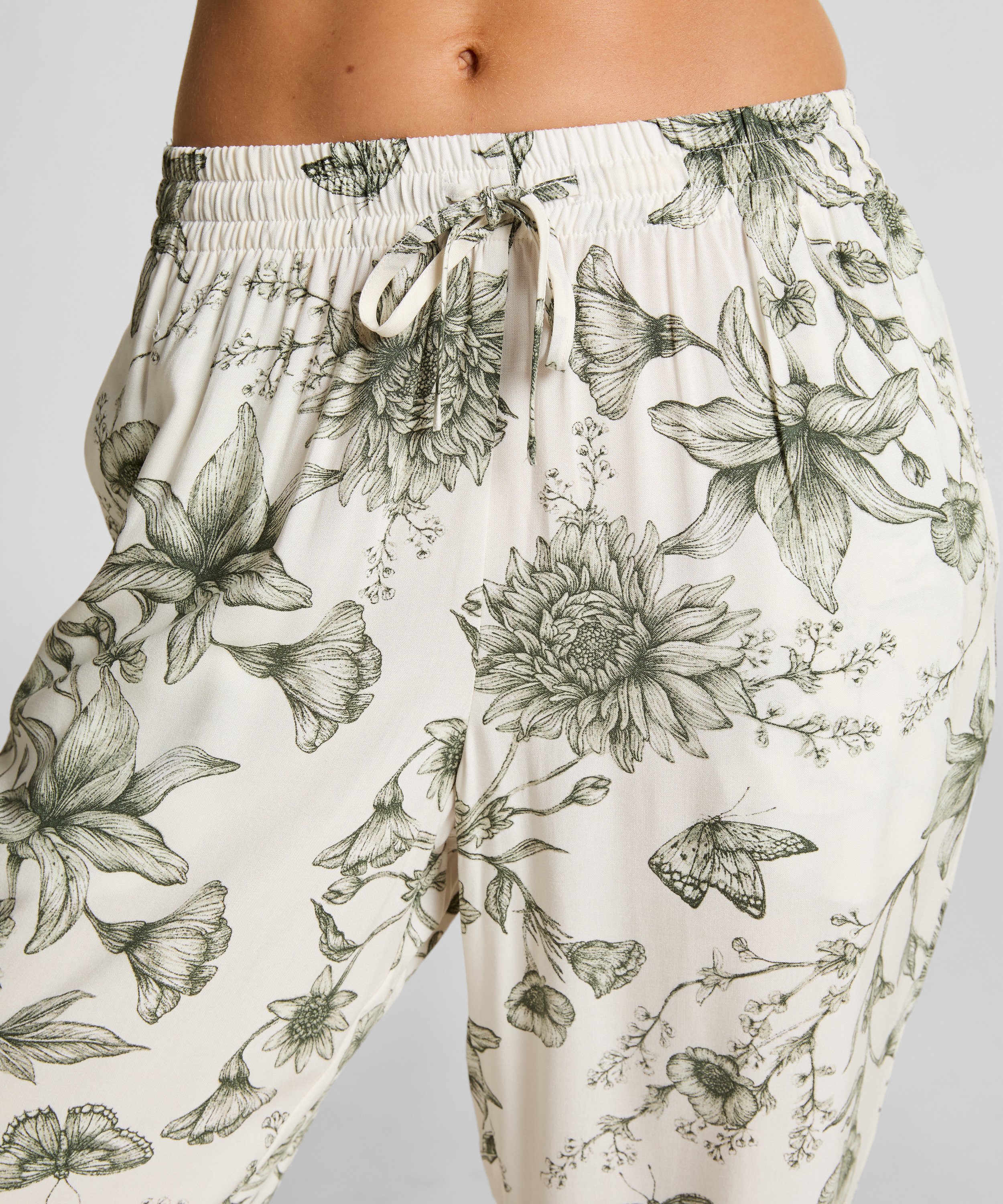 Petite Storylover Pyjama Pants, White, main