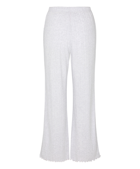 Pointelle Pyjama Pants, Beige