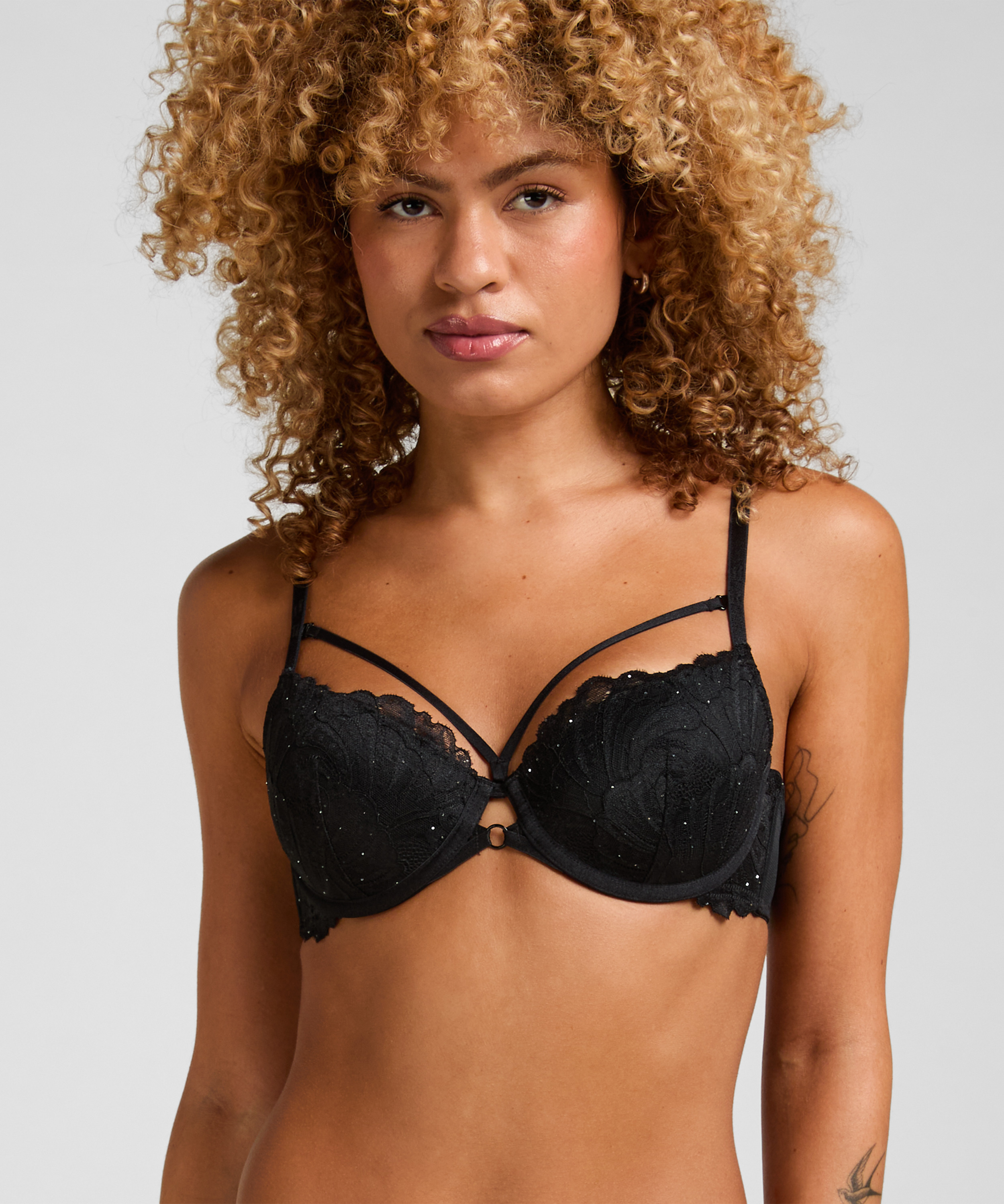 Padded Underwired Bra Erica, Black, main