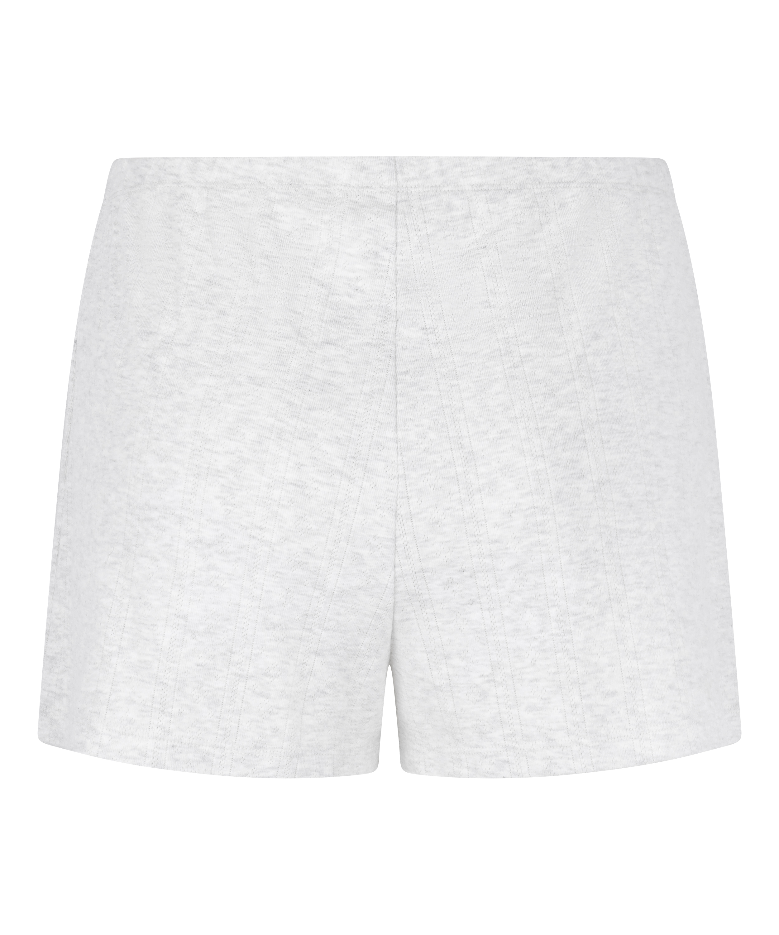 Pointelle shorts, Gray, main