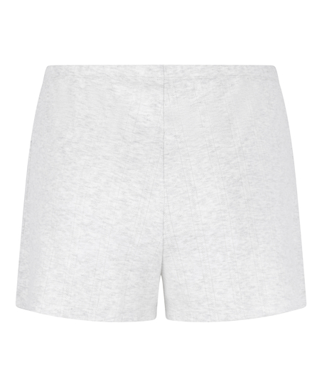 Pointelle shorts, Gray