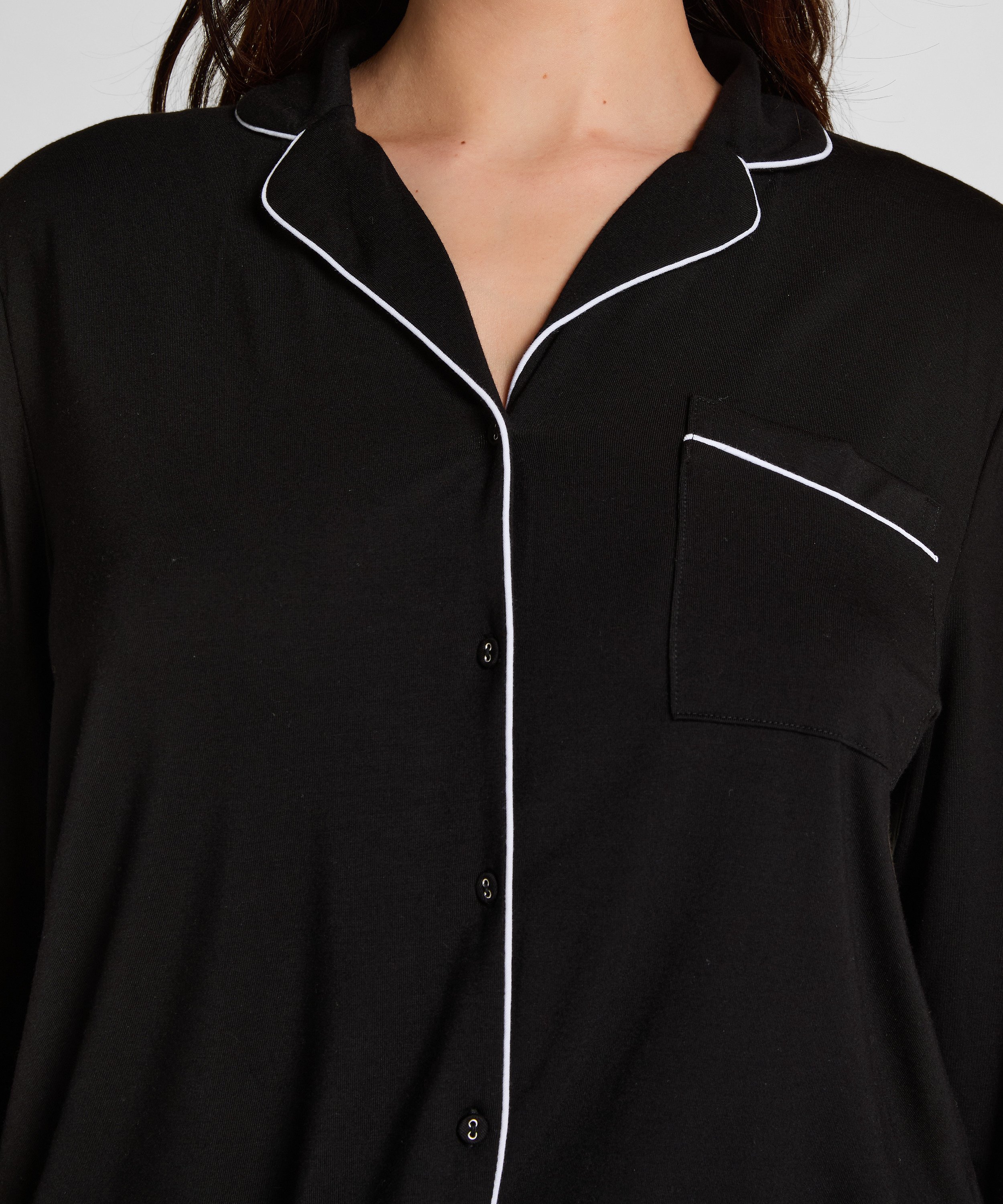 Essential Jersey Long-Sleeved Jacket, Black, main