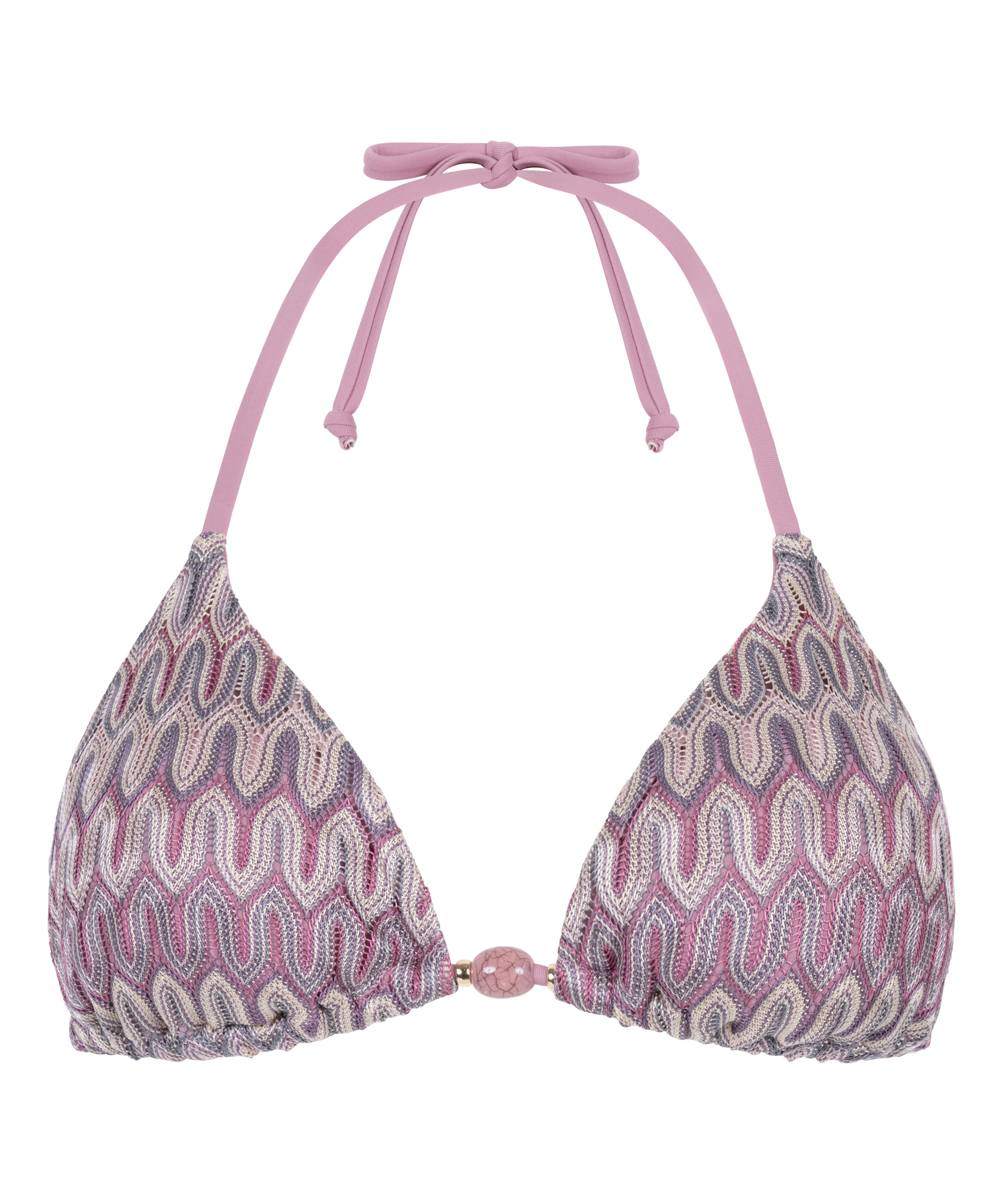 Cali Triangle Bikini Top, Pink, main