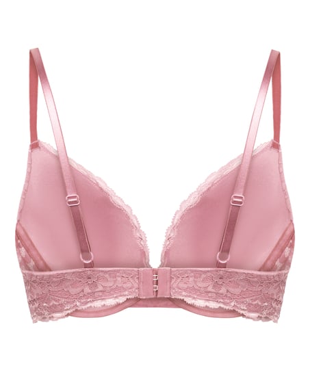 Marine Padded Push-Up Underwired Bra, Pink