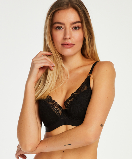 Adeliaide padded underwired bra, Black