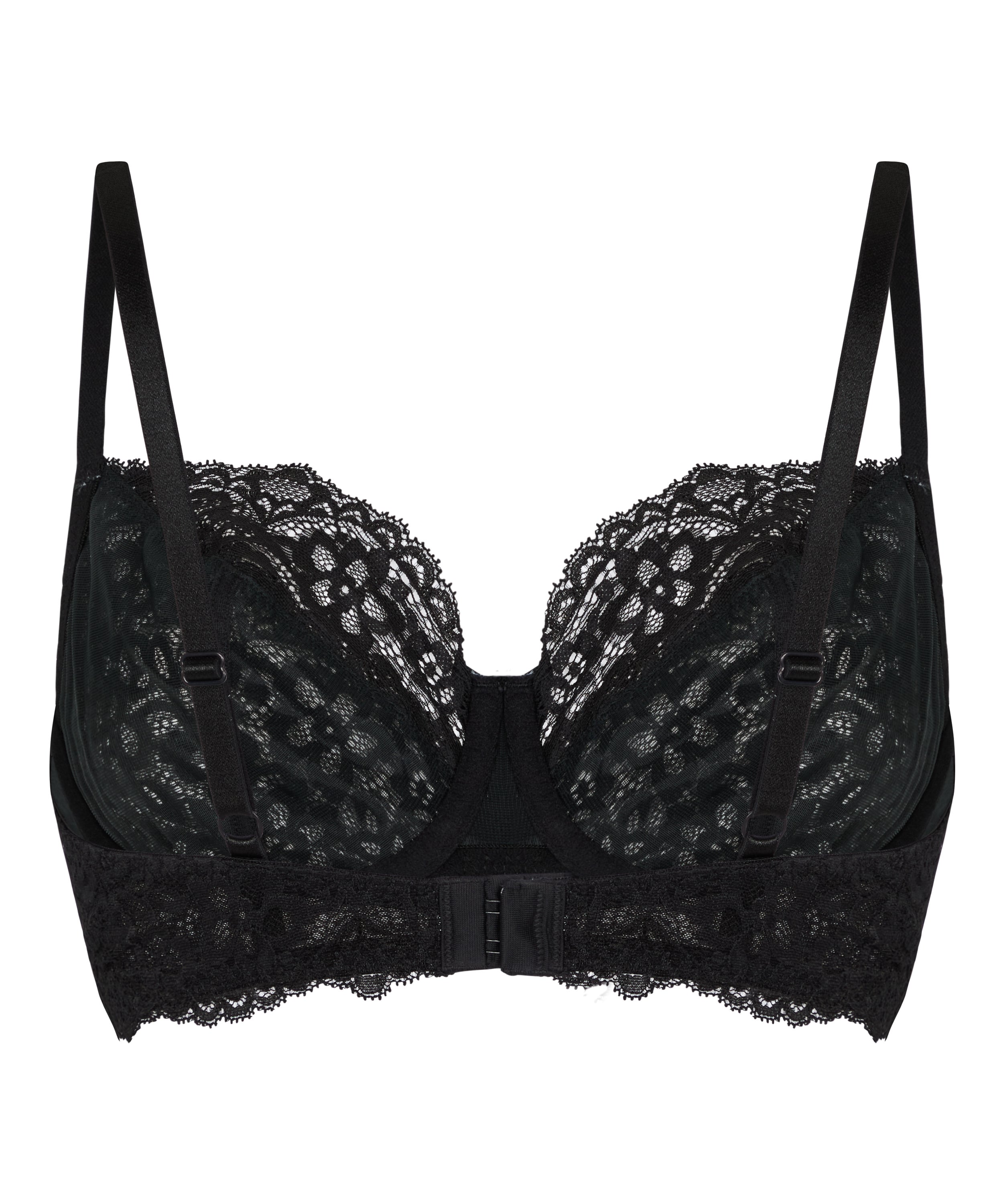 Marine Non-Padded Underwired Bra, Black, main