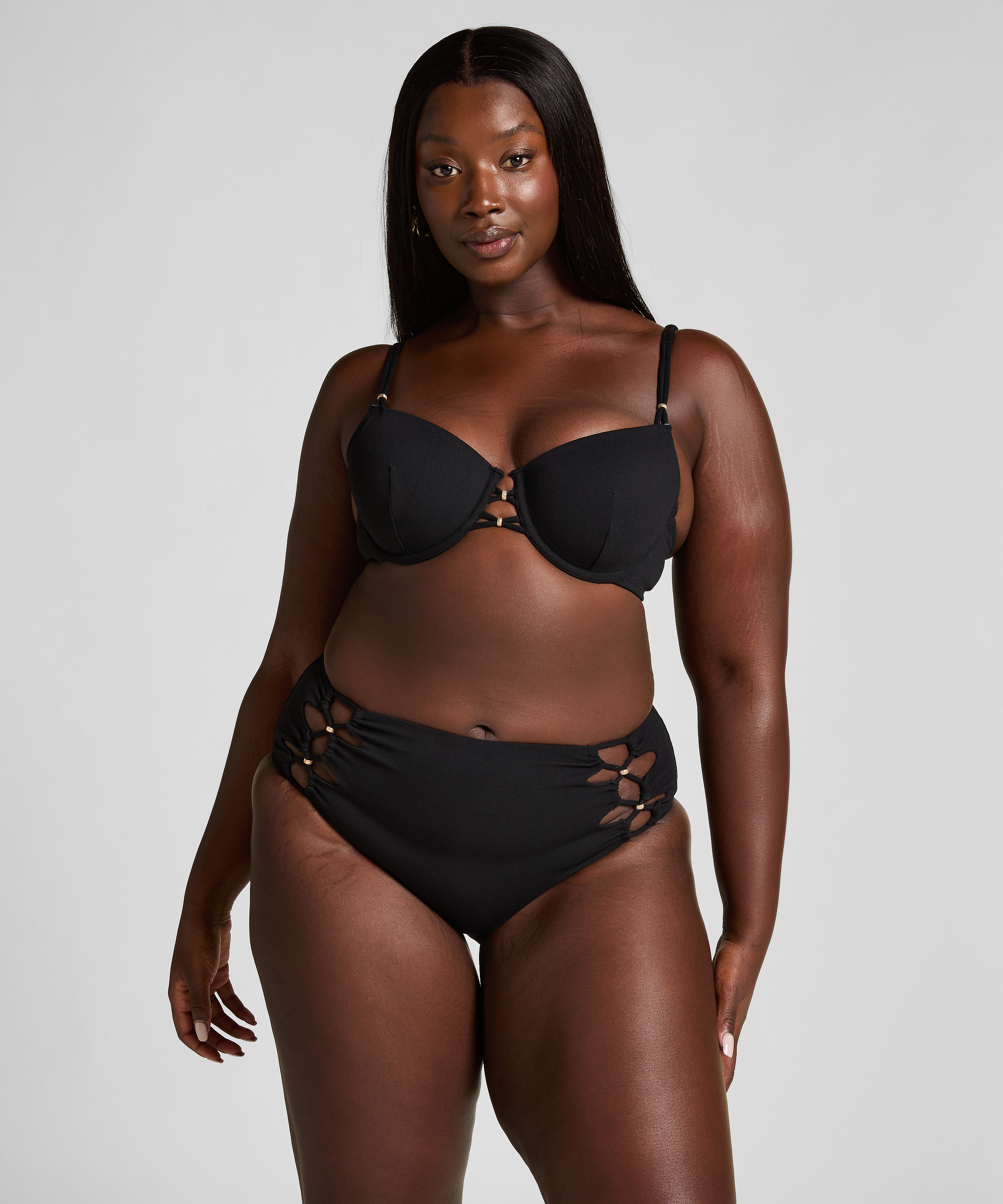 Holbox Rio Bikini Bottoms, Black, main