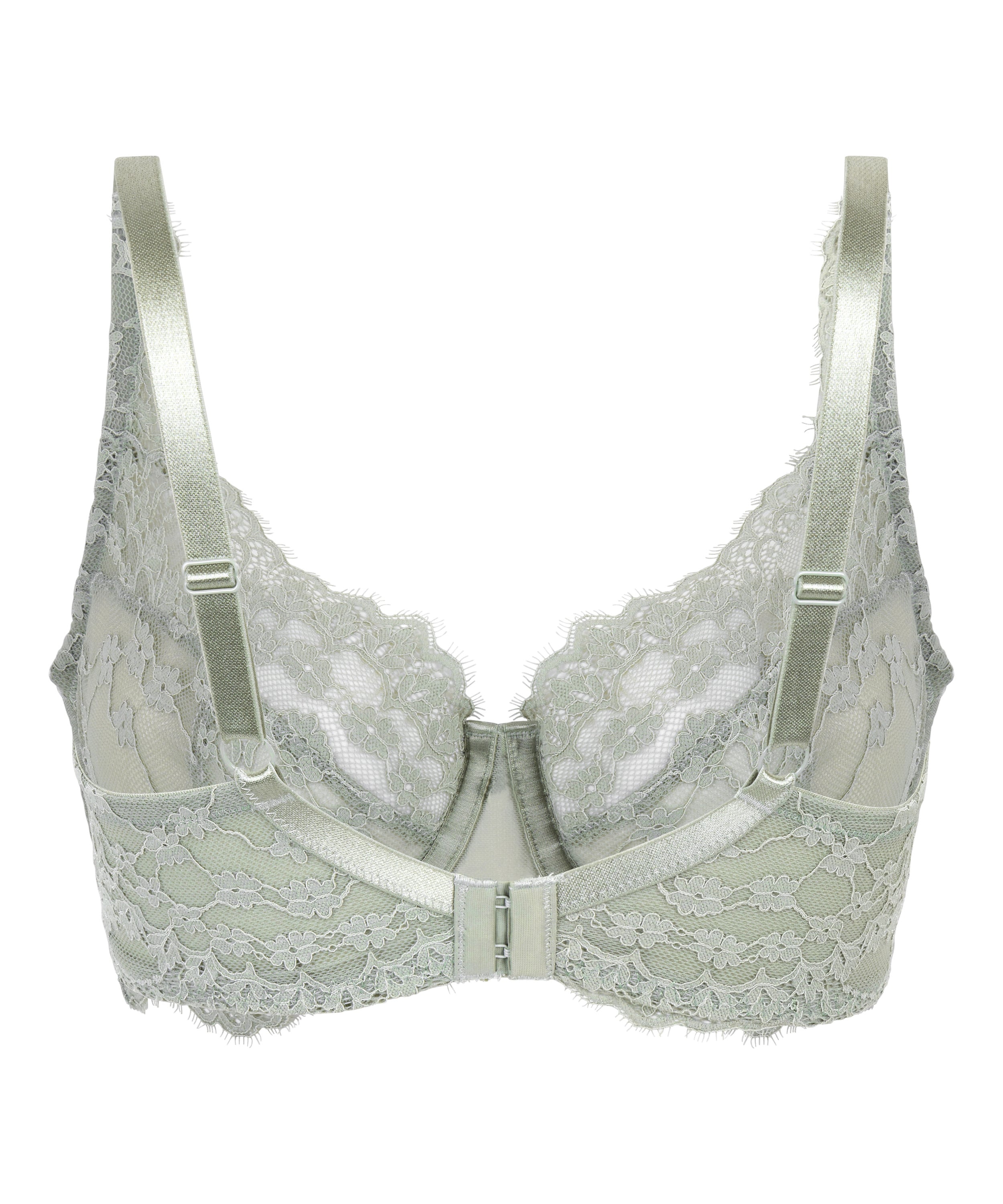 Daisy Non-Padded Underwired Bra, Green, main