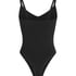 Seamless Enhancing High Leg Body, Black
