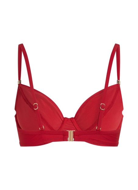 Luna Bikini Top, Red