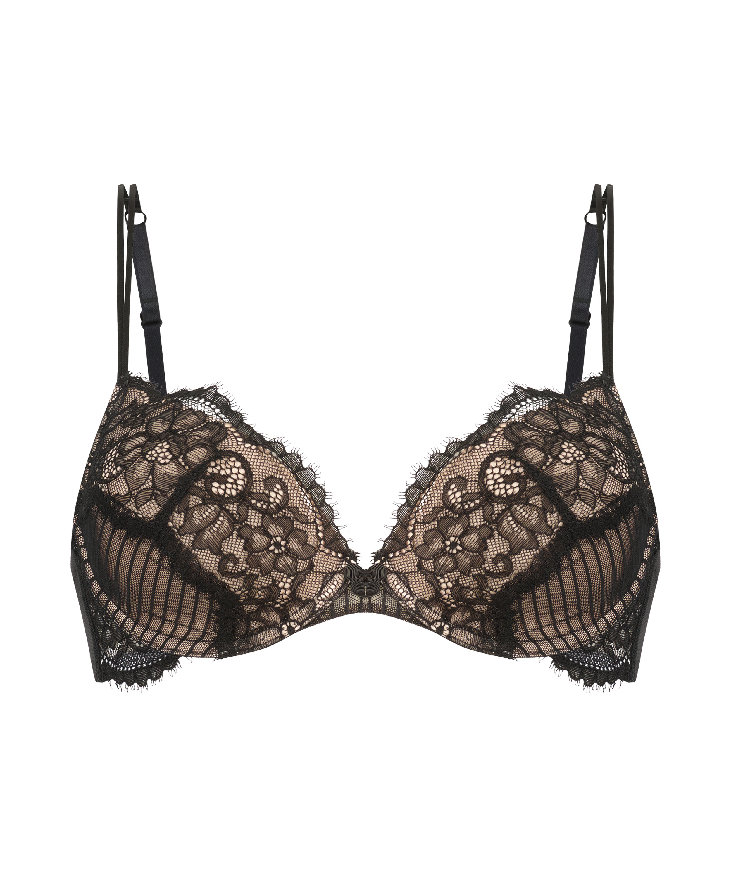 Bliss Padded Underwired Bra, Black, main