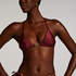 Yucatan Triangle Bikini Top, Red