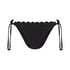 Scallop Bikini Bottoms, Black